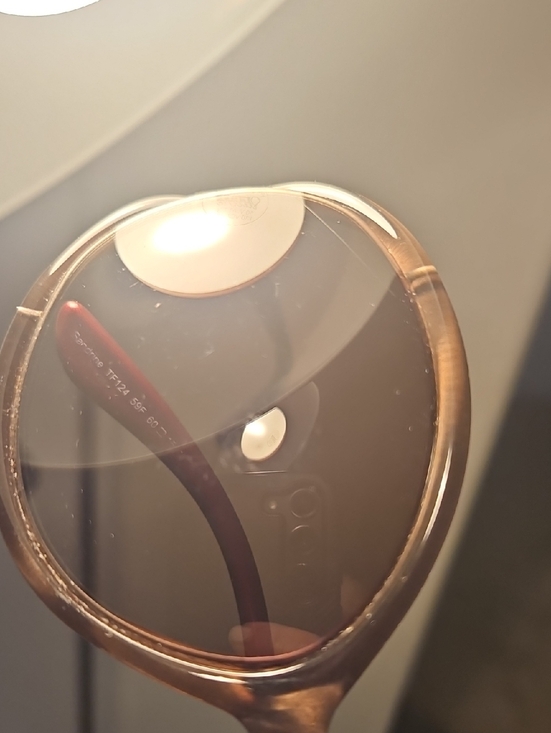 Tom Ford Oversized Brown Burgundy Gradient Round Sunglasses With Case